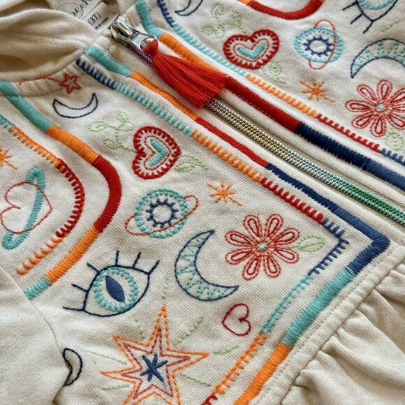 Play 🤸‍♀️ Peek Zen Embroidered Zip Hoodie - Picture 2 of 8